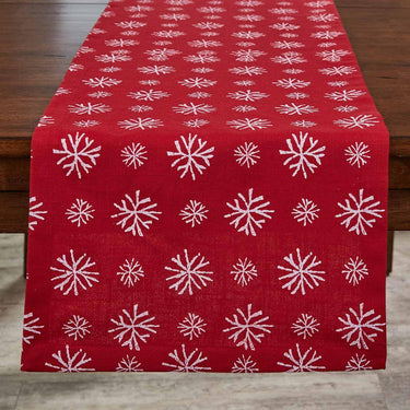 Snowflake Table Runners 15x72 Park Designs - The Fox Decor